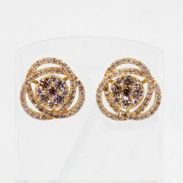 乐天商城 - 【中古】　18金　ダイヤ　計1.50ct　ピアス