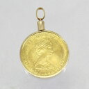 【中古】 18金枠 2分の1オンス 純金コイン ペンダント(4)