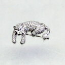 【中古】 18金WG ダイヤ 1.562ct パンサーデザイン ブローチ兼ペンダント