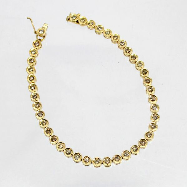 乐天商城 - 【中古】　18金　ダイヤ　2.00ct　テニスブレスレット