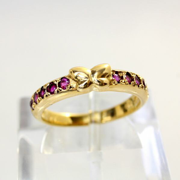 【中古】18金　ルビー　0.45ct　リング　11号