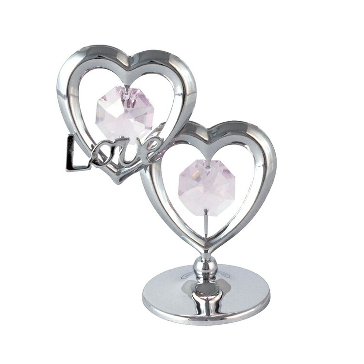 ラブ ハート 置物 誕生日 プレゼント ギフト 贈り物 女性 男性 友達 かわいい オブジェ シルバー 感謝の気持ち ちょっとしたお礼 おしゃれ インテリア 高級 クリスタル