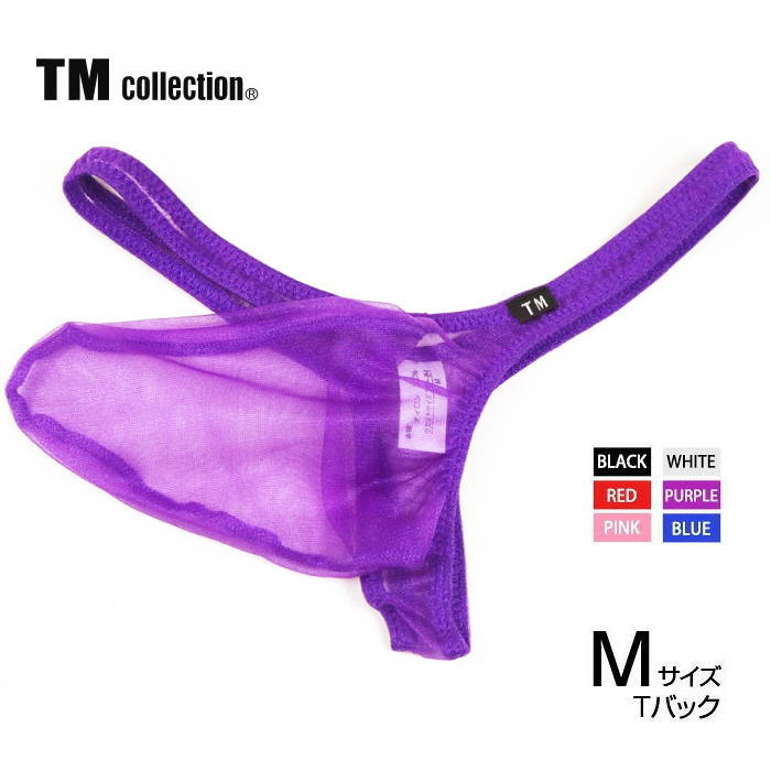 TMコレクション メンズ もっこり Tバック メンズ 男性 下着 シースルー 透け Mサイズ Sparkhalf TM Collection 115867