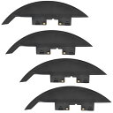 Click Fins 4枚 25mm レインボー 虹 フィン for インフレータブルSUP パドルボード SUP 川下りも クリックフィン