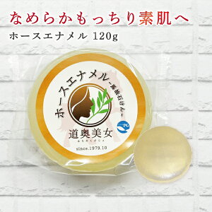 【ストアポイント2倍】送料無料 馬油石鹸 ホースエナメル 120g スキンケア ヒアルロン酸 馬油 プロテオグリカン 高保湿 洗顔 美肌 定形外郵便