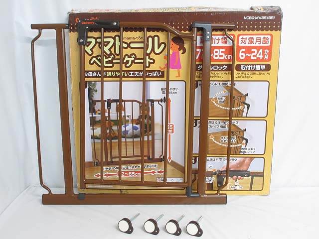 【中古】 クルーミー ママトール ベビーゲート NCBG-ME85 元箱入り Croomy ダブルロック セーフティゲート 72〜85cm オー...