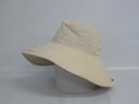 【中古】　TABASA　つば広ハット　オフホワイト系　MADE IN JAPAN　　　　　　タバサ　日本製　婦人帽　帽子　ハット　　　　　　ピーエックス　レディース　綿　麻　UV対策