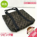 【中古】 ニナリッチ トートバッグ ブラウン系 ナイロン NINA RICCI ナイロン×レザー 磁石どめ ハンドバッグ ショッピングバッグ レディースバッグ ...