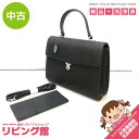 【中古】 JRA認定 フォーマルシャークバッグ 長財布付 慶弔兼用 日本製 竹田製作所 エキゾチックレザー シャークバッグ ハンドバッグ ショルダーバッグ ブラ...