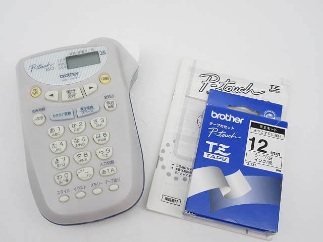 【中古】　ブラザー　ラベルライター　ピータッチ160　PT-160　　　　　brother　ラベル作成　名前シール　ラベル用品　　　　　簡単　コンパクト　事務用品　文房具