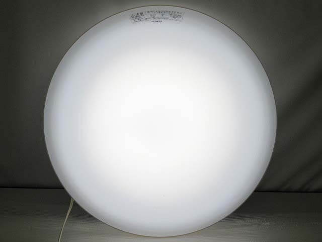 【中古】 日立 LEDシーリングライト リモコン付き LEC-AH603PK ～6畳 丸型 HITACHI 天井照明 LEDライト 調色 調光 乳白色 シンプル 50/60Hz共用 リラックスのあかり