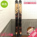 【中古】RMU ファットスキー 2点セット 185cm 板&ビンディング ブラウン系 太め 幅広 スキー ロッキーマウンテンアンダーグラウンド パウダー バック...