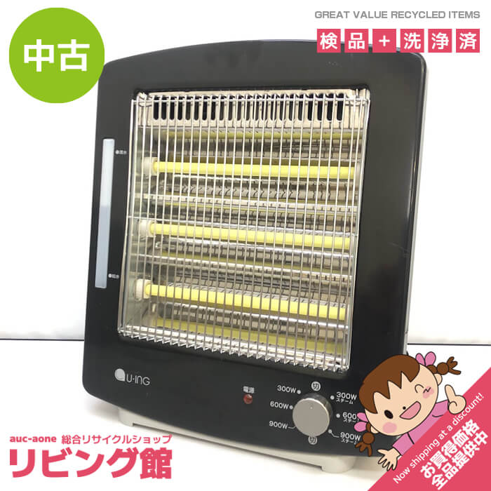 【中古】　電気ストーブ　ブラック