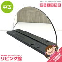 【中古】 チェストミラー ブラック 半月型 卓上 ドレッサー ミラー 黒 一面鏡 木製 コンパクト 鏡