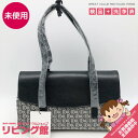 【未使用品】 ギ・ラロッシュ ハンドバッグ ブラック Guy Laroche キャンバス×レザー GL柄 黒 スクエア 鞄 かばん バッグ 上品 女性 未使用品...