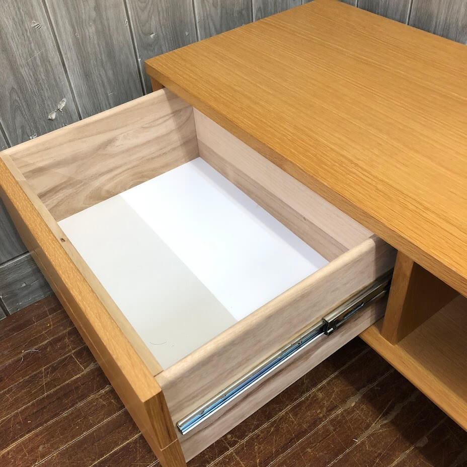 【中古】 ウニコ テレビボード シグネ 幅160cm ナチュラル unico SIGNE ローボード AVボード テレビ台 木製 引出2杯 脚付き TV リビング 収納 北欧 モダン シンプル ウニコ 中古