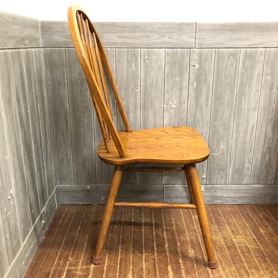 【中古】 Shin-Lee ダイニングチェア ブラウン シンリ— ウインザーチェア ボウバックチェア 木製 食卓椅子 イス いす クラシック ダイニングチェア 中古 [3]