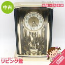 【中古】 セイコー 置時計 BZ314G ゴールド 高さ30cm SEIKO アナログ時計 回転飾り ステップ秒針 金 置き時計 クォーツ 上品 インテリア 置...