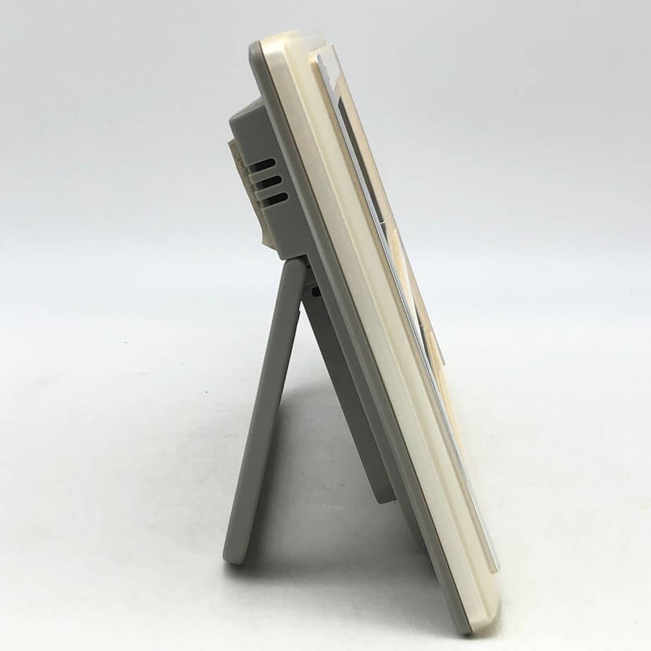 【中古】 セイコー デジタル電波時計 SQ413W 温湿度計付き SEIKO 電波時計 大きめ 角型 日付表示 温度計 湿度計 スクエア シンプル 壁掛け 掛け時計 置時計兼用 電池式 デジタル電波時計 中古 [3]