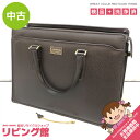 【中古】 ビジネスバッグ ダークブラウン レザー調 鍵付き ブリーフケース 鞄 こげ茶 仕事用 書類入れ 厚みあり しっかりした 男性向け レトロ メンズ Gentlefolks ビジネスバッグ 中古