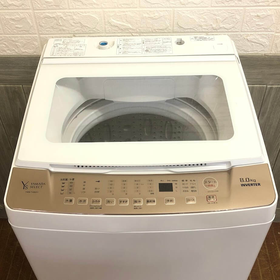 【中古】 ヤマダ 洗濯機 8kg YWM-TV...の紹介画像2