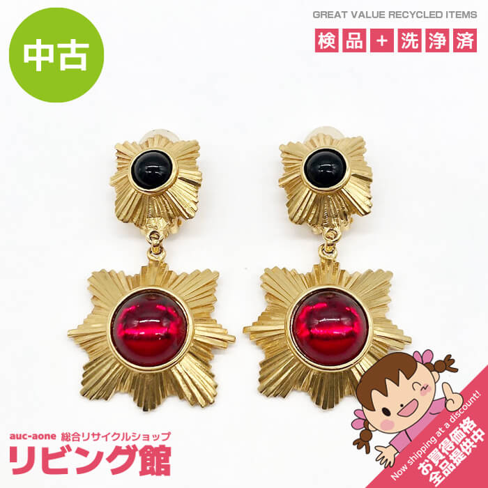 【中古】 LORIS AZZARO Paris イヤリング 