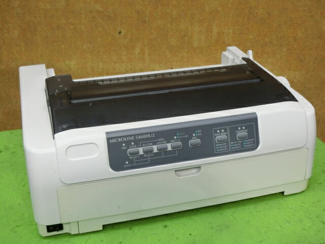 【中古】▼訳有▲ OKI MICROLINE 5460HU2 小型 ラウンド型 ドットプリンター パラレル／USB接続 印字チェ..