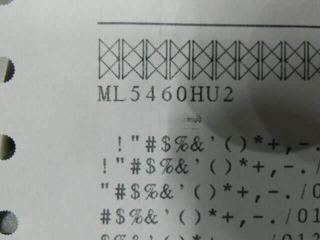 【中古】OKI MICROLINE 5460HU2 小型 ラウンド型 ドットプリンター パラレル／USB接続 印字チェック済み ◎印字抜けなし◎ ▼手差しトレイ欠品 [B13803]