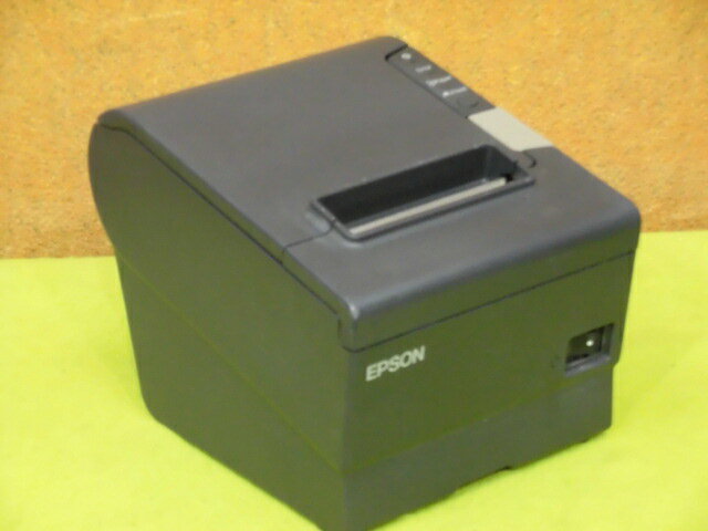 【中古】EPSON TM-T88V サーマルレシートプリンタ RS-232C／USB接続 簡易チェック セルフテスト印字確認済み ▼現状品　ACアダプタ無し[b11866]