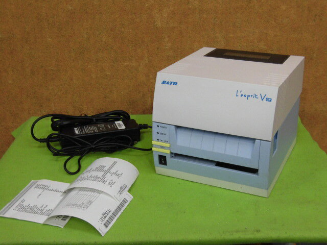 【中古】SATO L'esprit V ex T412V-exCUT BARCODE PRINTER 簡易チェック済み [B13434]