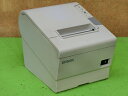 【中古】EPSON TM-T88V サーマルレシートプリンタ USB接続/パラレル接続 簡易チェック セルフテスト印字確認済み ▼現状品 ACアダプタ無し [b...