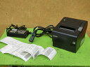 【中古】EPSON TM-T88VI(黒) サーマルレシートプリンタ 用紙幅:80mm USB接続/有線LAN接続/シリアル接続 簡易印字チェック 確認済み [...