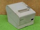 【中古】EPSON TM-T88V サーマルレシートプリンタ USB接続/パラレル接続 簡易チェック セルフテスト印字確認済み ▼現状品 ACアダプタ無し [b...