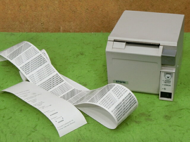 【中古】EPSON TM-T70 用紙幅：58mm　サーマルレシートプリンタ パラレル接続 簡易チェ ...