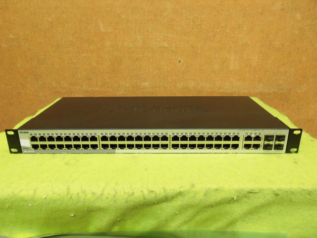 【中古】D-Link DGS-1210-52 1000BASE-T 52ポート(SFPx4) ギガビット L2スイッチ ファンレスで静か!◎簡易チェック済み[B...