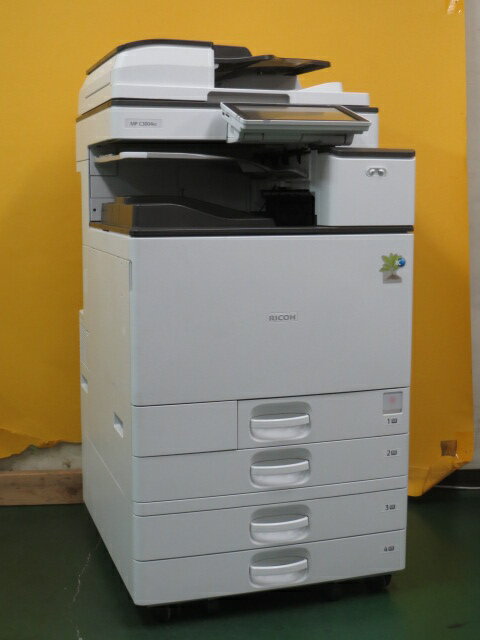 【中古コピー機】★印刷少なめ★RICOH リコー A3 カラー複合機 MP C3004 RC カラーコピー機 中古良品 4段給紙 両面印刷 コピー・FAX・プリンタ・スキャナ SPF MPC3004 動作良好 【大型商品・代引き不可】B15219