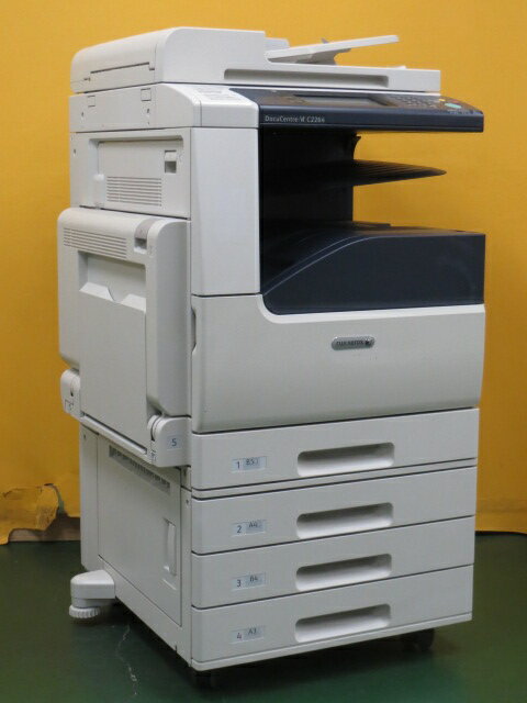 【中古コピー機】★印刷極少★FUJI XEROX ゼロックス DocuCentre-VI C2264 A3 カラー複合機 両面印刷 4段給紙 ◎コピー/FAX/プリンタ/スキャナ 機能 カラーコピー機 【大型商品 代引き不可】 B13389