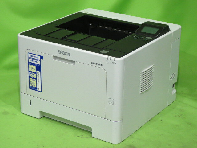 ＊お知らせ＊ 返品・返品の送料・手数料について。 初期不良の場合は、当社で負担いたします。 トナー・ドラム等の消耗品につきましては、保証対象外となります。 詳しくは、上記、決済・配送・返品の欄にある’返品について’の項目をよくお読みください。 不明な点につきましては、お気軽にお問い合わせください。 配送方法 　&nbsp;送料無料 (ヤマト運輸-宅急便) メーカー 　EPSON / エプソン 型番 　LP-S380DN 仕様 　A4 モノクロレーザープリンタ 　（ビジネスプリンター・ページプリンター） &nbsp;★ 現行型番 ( 2026年 9月現在 )&nbsp;★ 最大用紙サイズ = A4&nbsp;★ 給紙 = 1段 および 手差し&nbsp; &nbsp;★ プリント速度 =&nbsp; 40枚 /分 (A4)&nbsp; &nbsp;★ 両面印刷標準&nbsp;★ インターフェイス = USB、有線LAN 接続 &nbsp;★ 大きさ(本体) =&nbsp; 　375mm×393mm×285mm (幅×奥行×高さ) &nbsp;★ 仕様詳細/ドライバー ＝ 　メーカーページ参照ください。 　 商品個別状態 &nbsp;★ 生産性、画質、使い勝手。ビジネス力で差をつける、A4モノクロページプリンター。~メーカーHPより &nbsp;○ 印刷枚数 (カウンター)&nbsp;=&nbsp;&nbsp;&nbsp;14935&nbsp; 枚 　（ 出荷前 最終チェック時に若干上昇します） &nbsp;○ 動作確認&nbsp;=&nbsp;&nbsp;&nbsp;&nbsp;特に問題なく印刷できているようでした。USB/LAN接続でのテストプリント済みです。 　ドライバはメーカーHPよりダウンロードしました。 &nbsp;○ 消耗品（保証対象外）&nbsp;&nbsp;＝&nbsp;&nbsp;&nbsp; 　トナー・メンテナンスユニットの残量は写真ご参照ください。 おおむね残量良好表示です。 &nbsp;○ 外観&nbsp;=&nbsp;&nbsp;&nbsp;使用感、中古感ご容赦ください。 　外装多少擦り傷ございます。 &nbsp;○ 付属品&nbsp;= 電源コードのみ&nbsp;&nbsp;&nbsp;( 取り扱い説明書等はありませんがメーカーHPよりダウンロード可能です。) ＊多少のヤケ、細かな傷につきましては、中古品のため予めご了承お願いします。 ＊清掃につきましては、簡易な清掃となります。 　 ＊設定、メンテナンスに関するサポートは一切行っておりません。 【管理番号】b16499