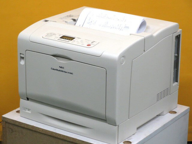 【大型商品/中古】使用12290枚 NEC Color MultiWriter 9100C (PR-L9100C) A3 カラーレーザープリンタ 1..