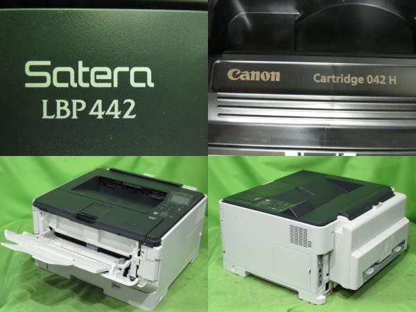 【中古】使用32244枚 Canon Satera LBP442 A3 モノクロレーザープリンタ 両面印刷標準搭載 準現行型番 キャノン CRG-042機種 [b14743]