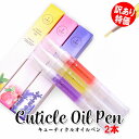 訳アリ ネイル キューティクルオイル ペンタイプ 2本セット(2ml)×2本【ネイルオイル ネイルケア ジェルネイル スカルプ】