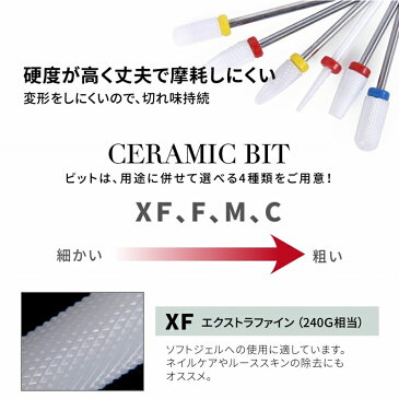 セラミック ビット【電動ネイルマシーン ネイルマシン ネイルドリル ネイルオフ ジェルネイル スカルプ】