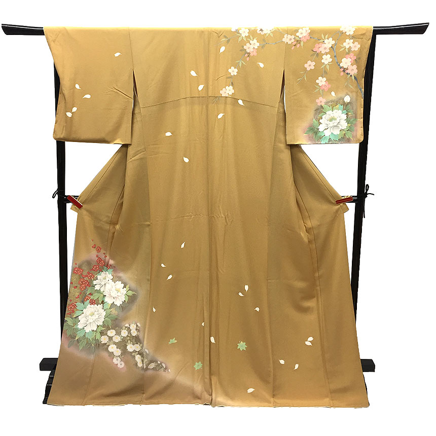 楽天市場】菊 絹100%(着物|和服):レディースファッションの通販 楽天市場】菊 絹100%(着物|和服):レディースファッションの通販