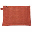 エルメス HERMES フラットポーチ ボラボラ ポーチMM オレンジ コットン100% コスメポーチ 化粧ポーチ バッグインバッグ クラッチバッグ キャンバ...