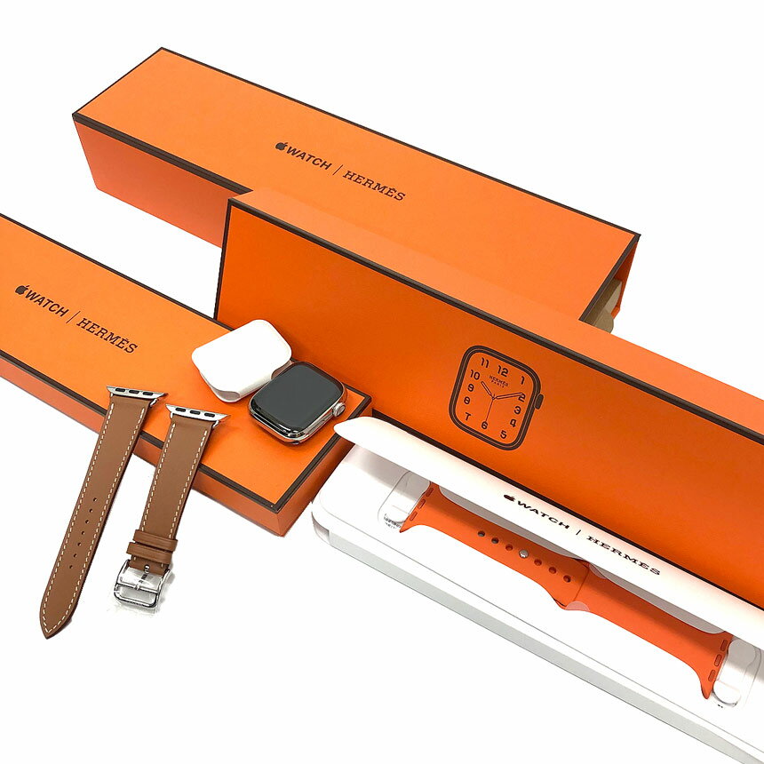 エルメス　HERMES　新作　新型　2021年製　Series 7 ケース ＆ Apple Watch Hermes　シンプルトゥール 41mm　エルメス　アップル　ウォッチセブン　7　41mm　ゴールド（ヴォー・スウィフト） Apple Watch Hermes Series7【新品】【未使用】【中古】aq5440のサムネイル