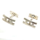 HERMES エルメス パラレル Hモチーフ カフス カフリンクス H102965B シルバー AG925 エルメス アクセサリー メンズ【美品】【中古】 aq...