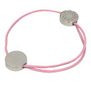 エルメス HERMES セリエ コードブレスレット ピンク×シルバー アクセサリー【中古】エルメス アクセサリー ブレスレット aq9851