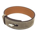 エルメス HERMES レザーブレスレット パナッシュ ホースヘッド ブレスレット エトープ U刻 ブレスレット アクセサリー【新古品】【美品】【中古】エルメス アクセサリー ブレスレット aq9908