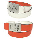 セール エルメス HERMES ベルト リバーシブル 85サイズ T刻 オレンジ・ホワイト Hパンチング シルバーバックル【中古】エルメス メンズ 小物 aq...