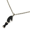 HERMES エルメス Cavalier キャバリエ ネックレス 馬 チェス H077303FP ネックレス ノワール ブラック 【中古】エルメス アクセサリー aq11404
